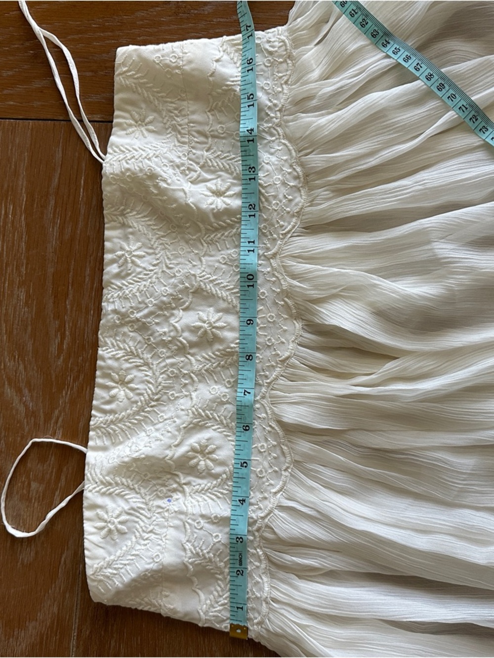 Free People Ivory Embroidered Peasant Top - Picture 5 of 7